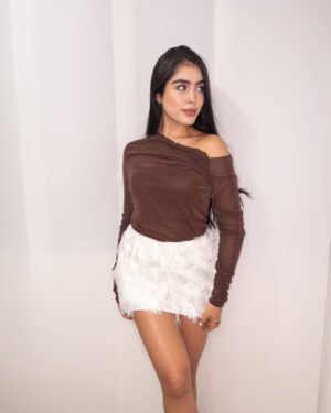 Blusa Ana Destellante Asimétrica